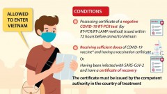 Concentrated quarantine time reduced for fully vaccinated arrivals