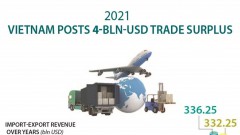 Vietnam posts 4 billion USD trade surplus in 2021