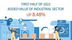 Added value of industrial sector up 8.48% in H1 2022