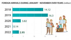 Number of foreign arrivals to Vietnam surges over 21 times