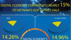 Digital economy contributes 15% to GDP in H1