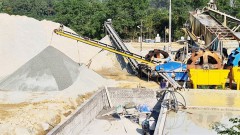 Artificial sand production and consumption face challenges