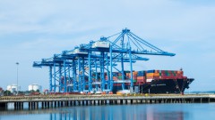 What is the source of goods for Cai Mep - Thi Vai port cluster?