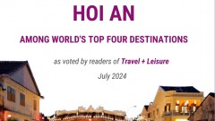 Hoi An ranks among world's top four destinations