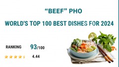 “Beef” Pho ranks among world's top 100 best dishes for 2024
