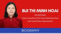 Infographic: Biography of Secretary of the Party Committee of the Viet Nam Fatherland Front and Central Mass Organisations Bui Thi Minh Hoai