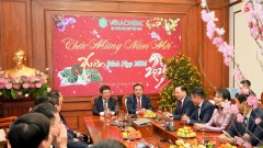 VCCI President Hồ Sỹ Hùng Extends Lunar New Year Greetings to Vinachem and VIMC