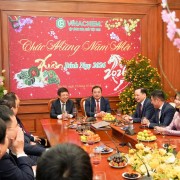 VCCI President Hồ Sỹ Hùng Extends Lunar New Year Greetings to Vinachem and VIMC