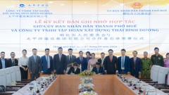 Hue Signs Infrastructure Development Cooperation Agreement with Thai Binh Duong Construction Group