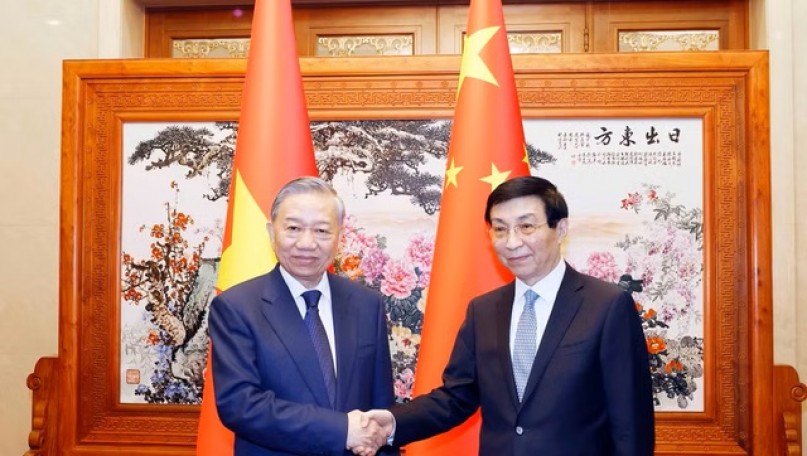 Viet Nam's top leader meets with Chairman of Chinese People’s Political Consultative Conference