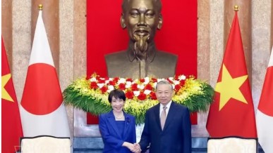 Party General Secretary, State President receives Japanese Prime Minister