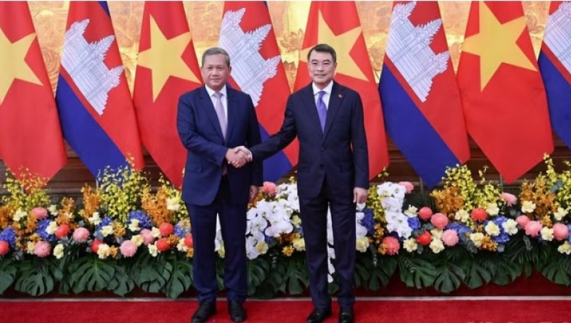 In Pictures: Prime Minister Le Minh Hung chairs official welcome ceremony for Cambodian counterpart