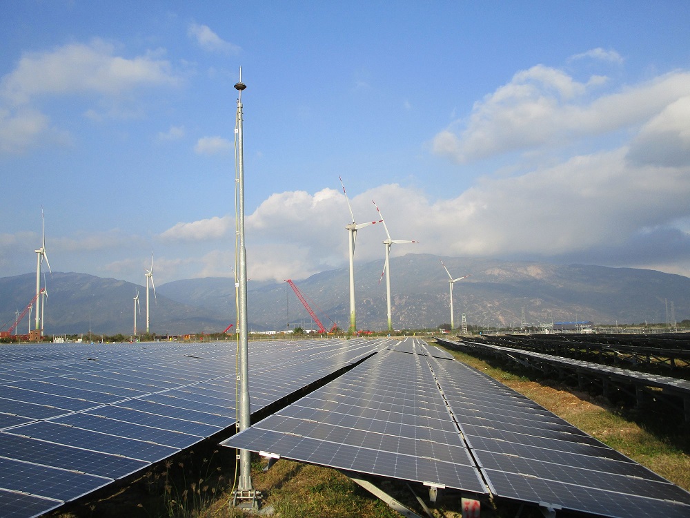A renewable energy project in Ninh Thuan province.